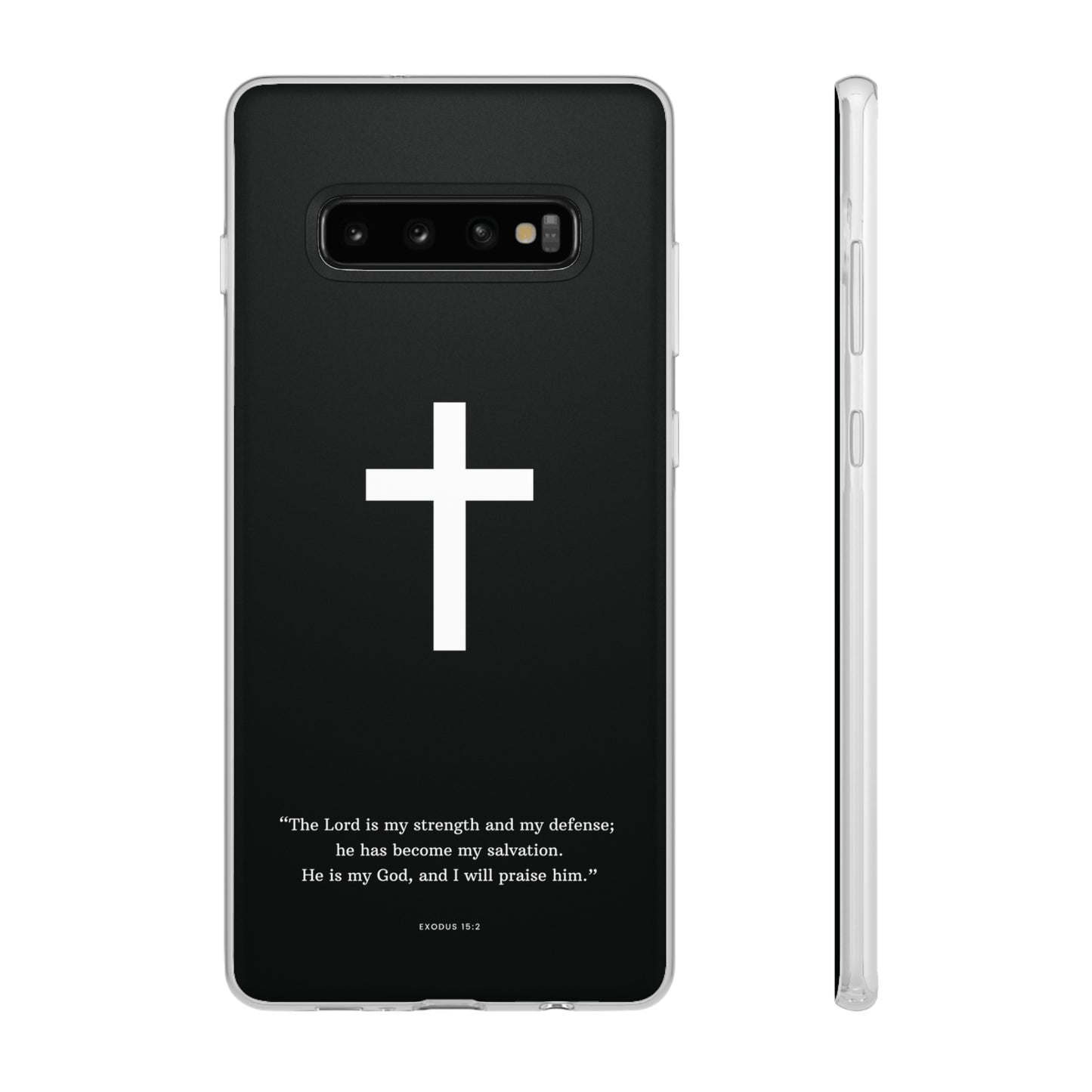 "Exodus 15:2 black edition" High Quality Phone Case