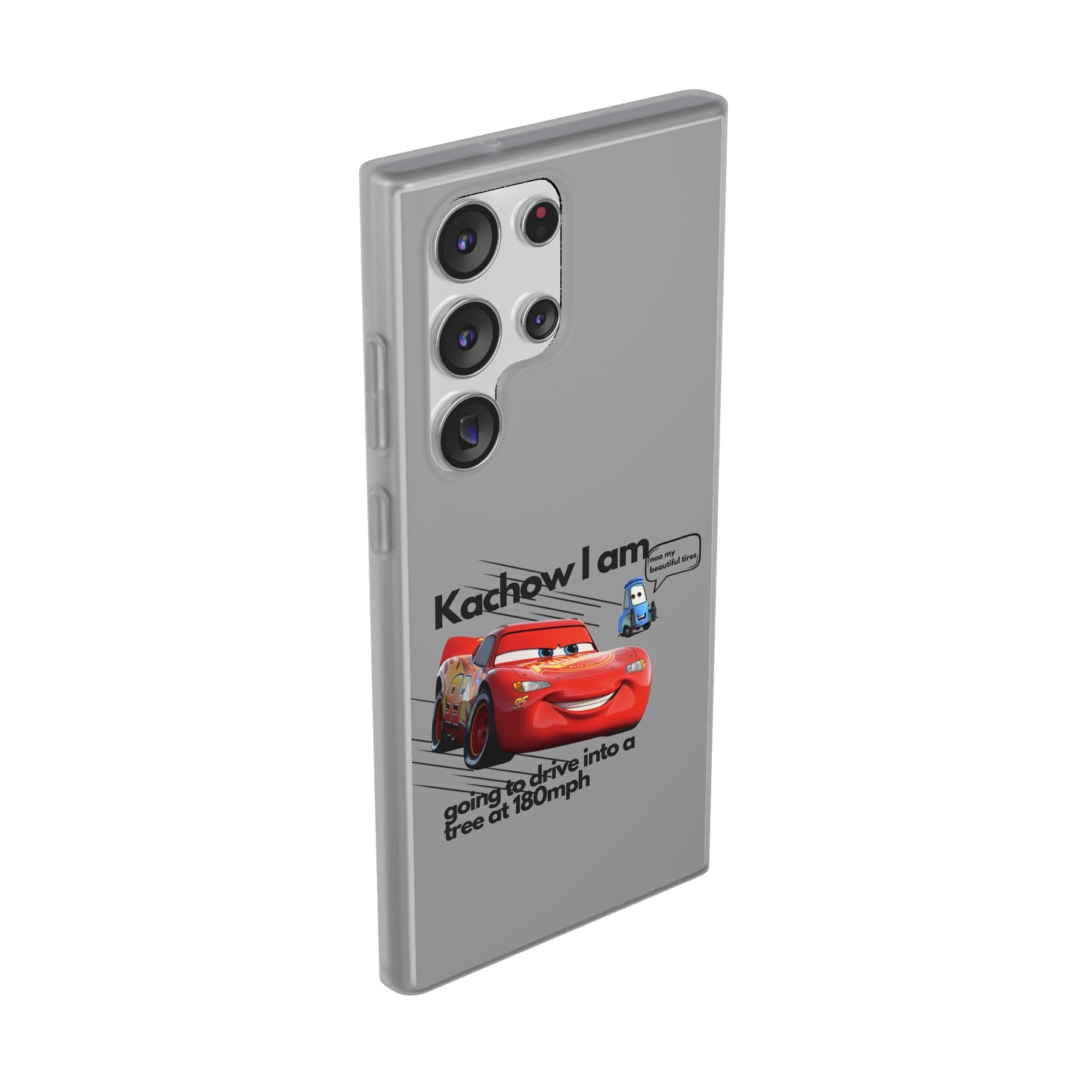 "Kachow into a tree" High Quality Phone Case