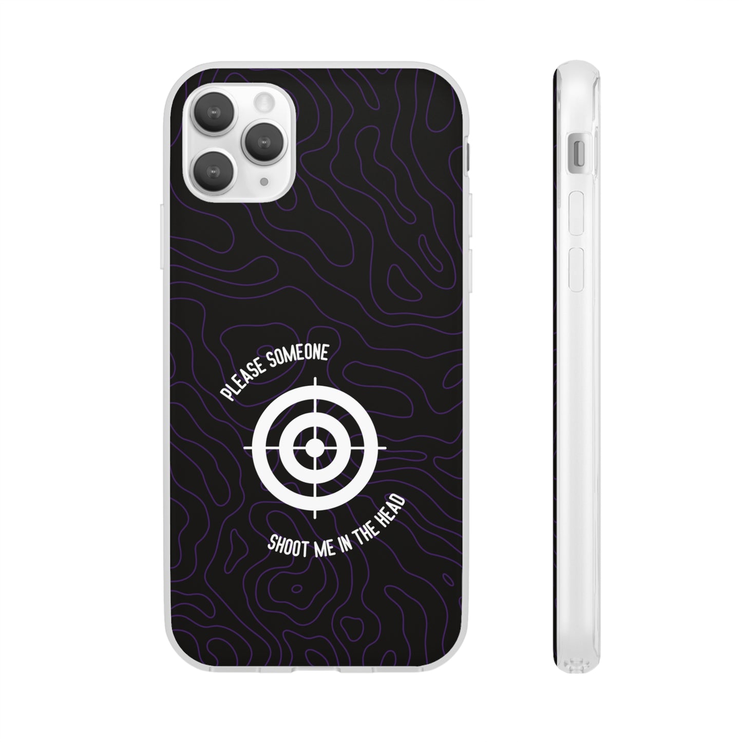 "Please someone, shoot me in the head" High Quality Phone Case