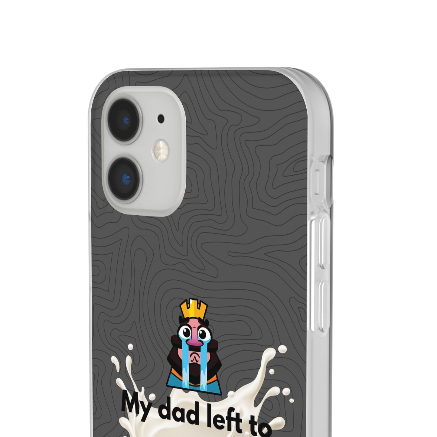 "My dad left to get milk" High Quality Phone Case