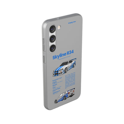 "Skyline R34" High Quality Phone Cases