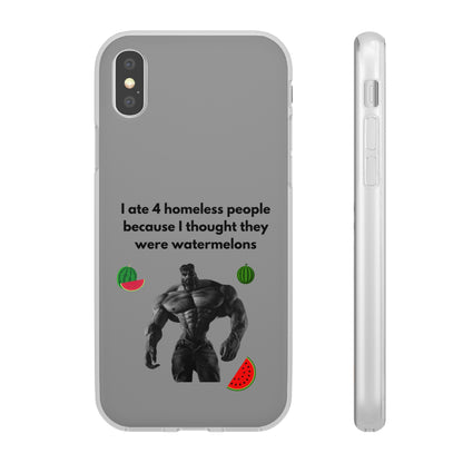 "I ate 4 homeless people" High Quality Phone Cases