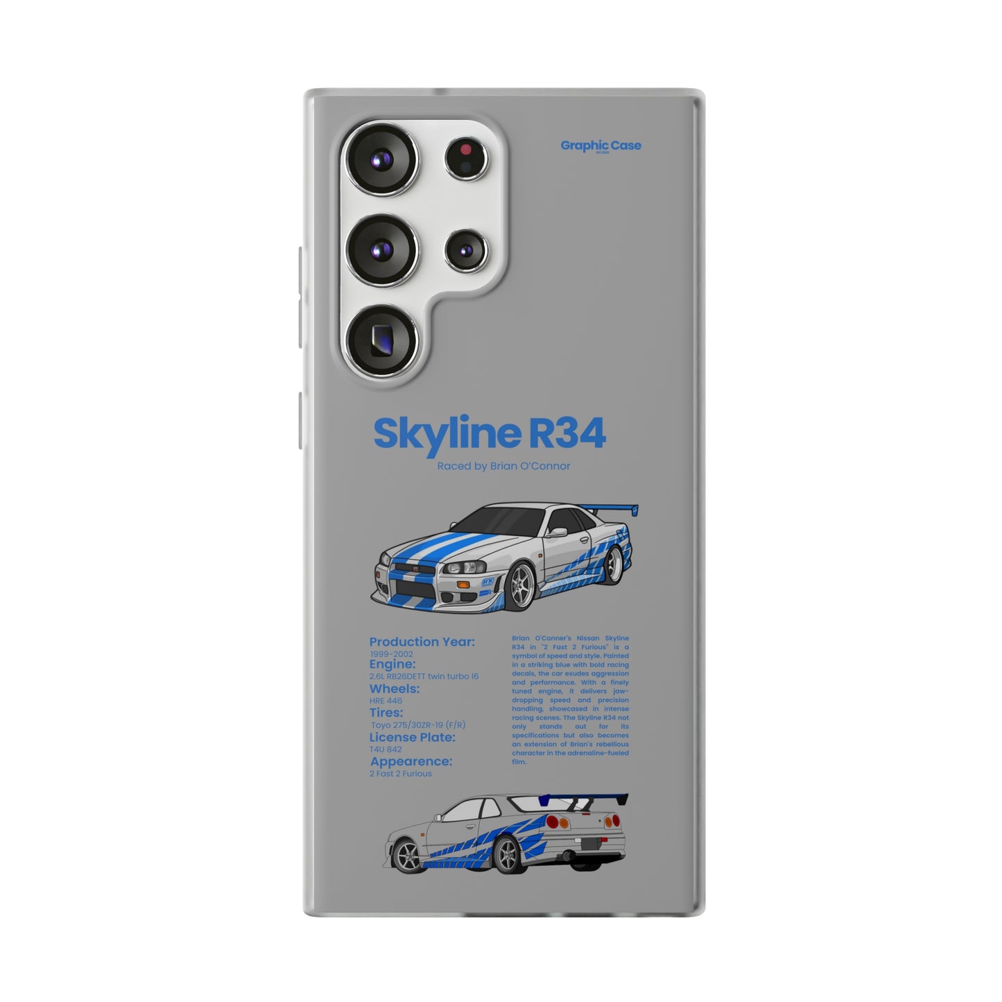 "Skyline R34" High Quality Phone Cases