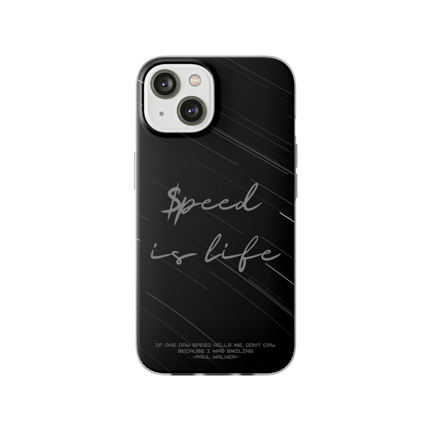 "Speed is life" High Quality Phone Case