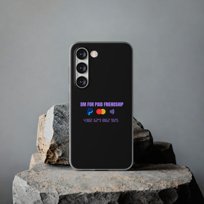 "DM for paid friendship" High Quality Phone Case