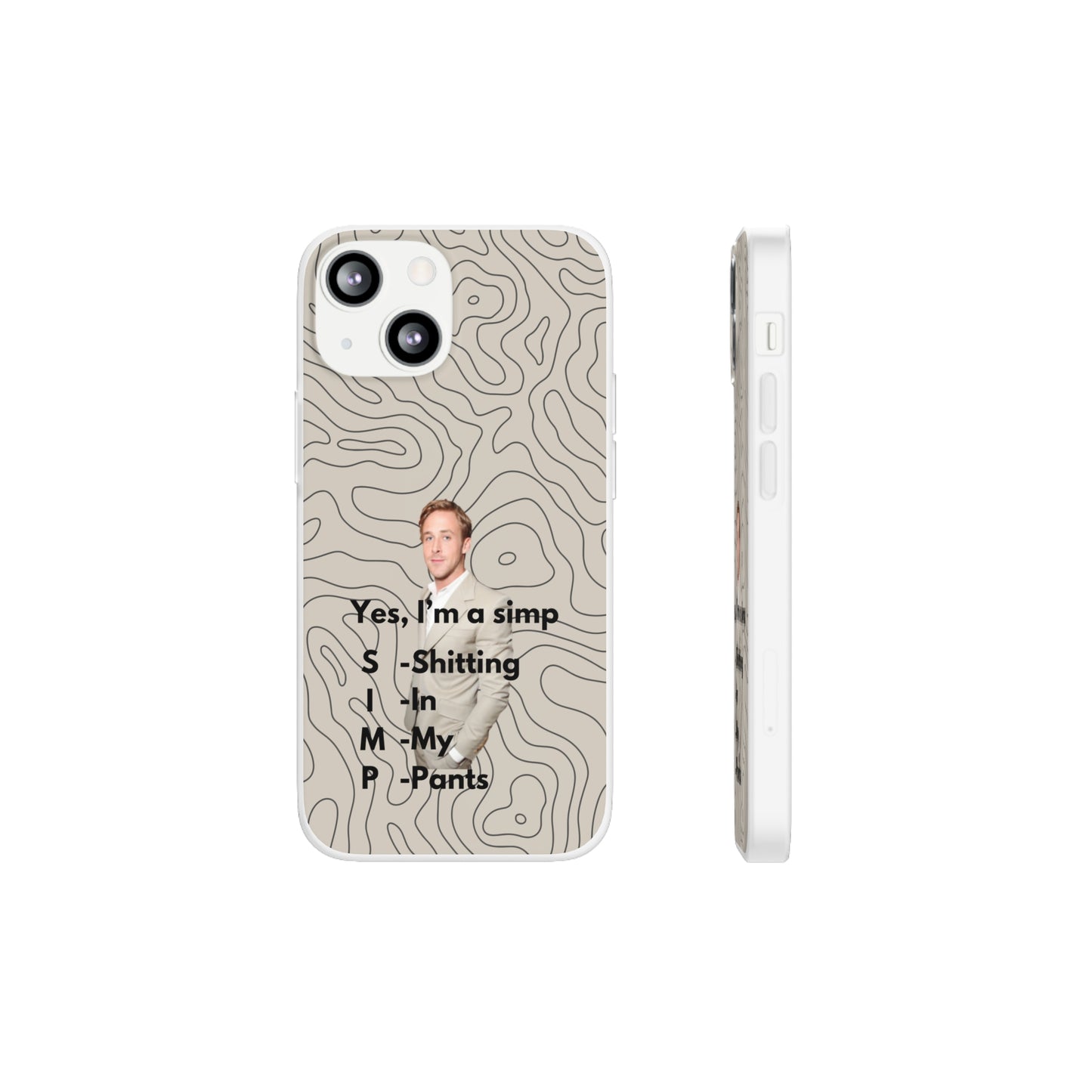 "Yes, I'm a simp" High Quality Phone Case