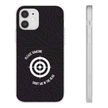 "Please someone, shoot me in the head" High Quality Phone Case