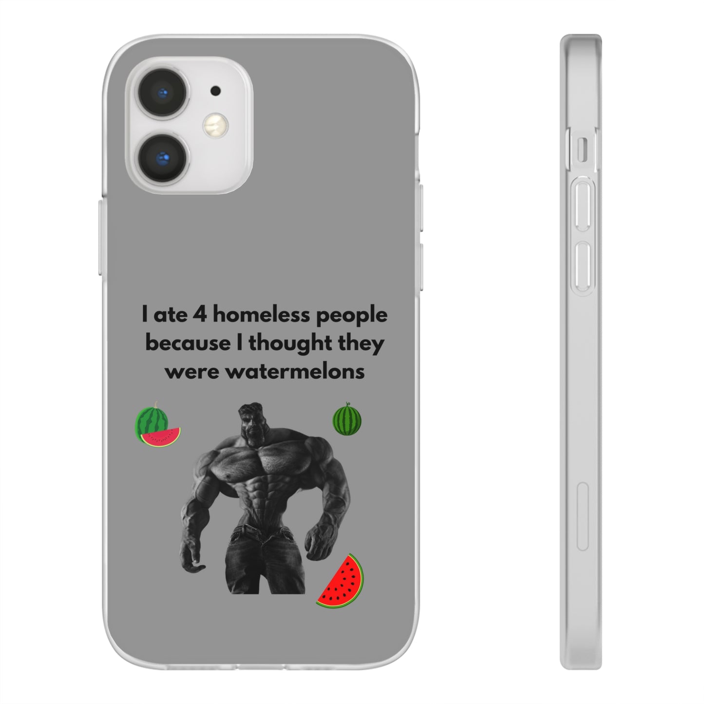 "I ate 4 homeless people" High Quality Phone Cases