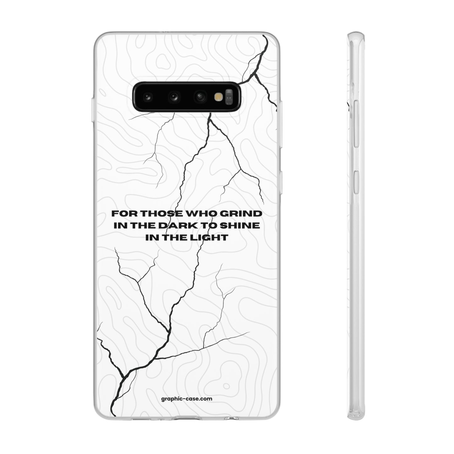 "For those who grind in the dark to shine in the light" High Quality Phone Cases