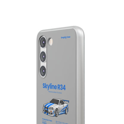 "Skyline R34" High Quality Phone Cases