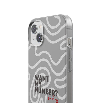 "Want my number?" High Quality Phone Case