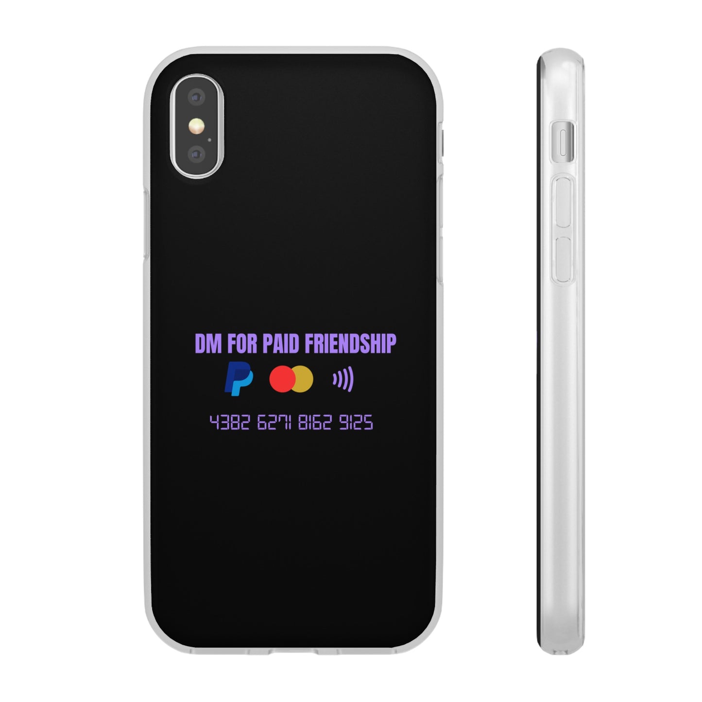 "DM for paid friendship" High Quality Phone Case