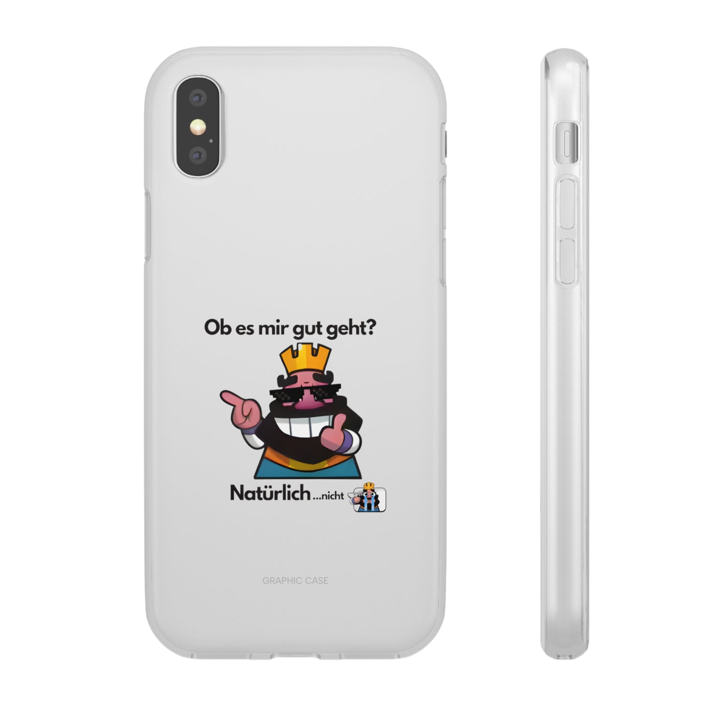 "Ob es mir gut geht? Natürlich... nicht" High Quality Phone Case