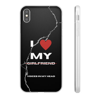 "I love my voices in my head" High Quality Phone Case