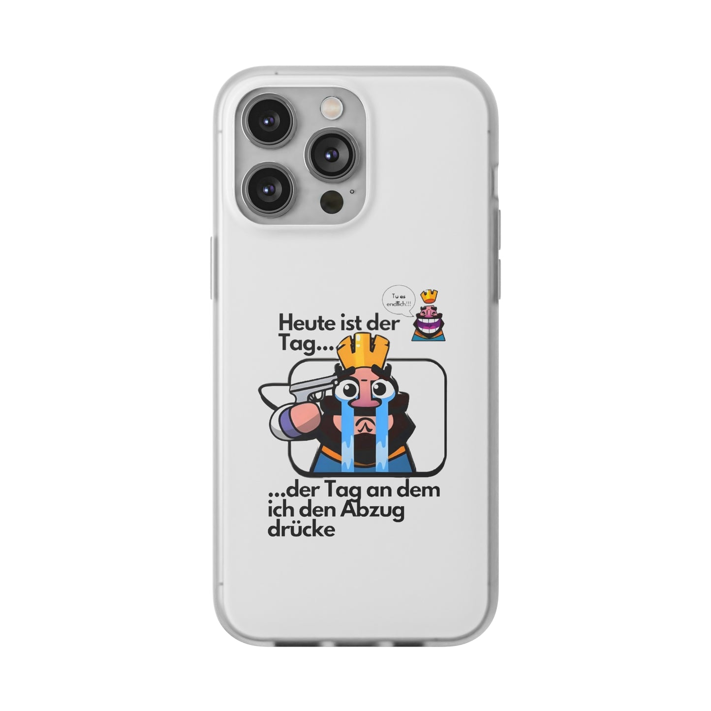 "Heute ist der Tag ... der Tag an dem ich den Abzug drücke" High Quality Phone Case