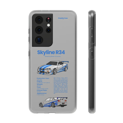 "Skyline R34" High Quality Phone Cases