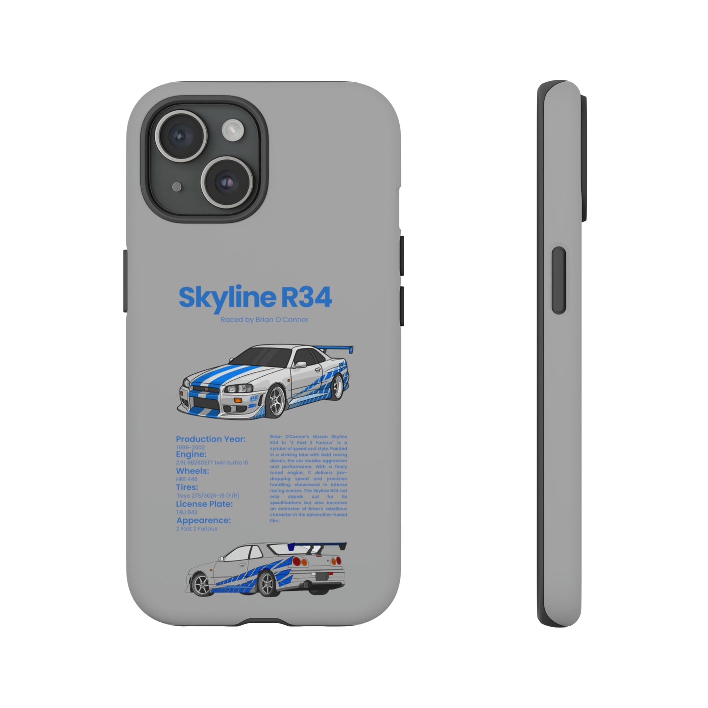 "Skyline R34" Premium Quality Phone Case