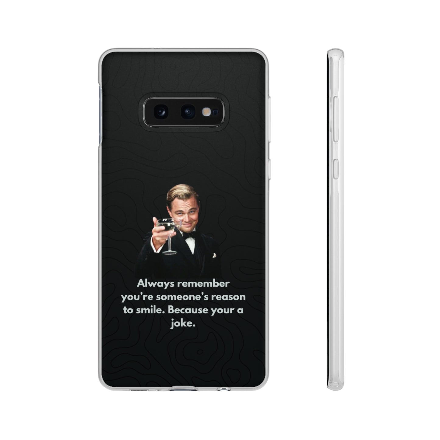 "Always remember you're someone's reason to smile" High Quality Phone Case