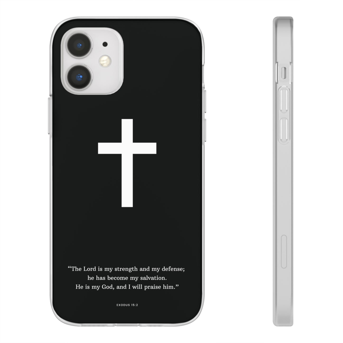 "Exodus 15:2 black edition" High Quality Phone Case