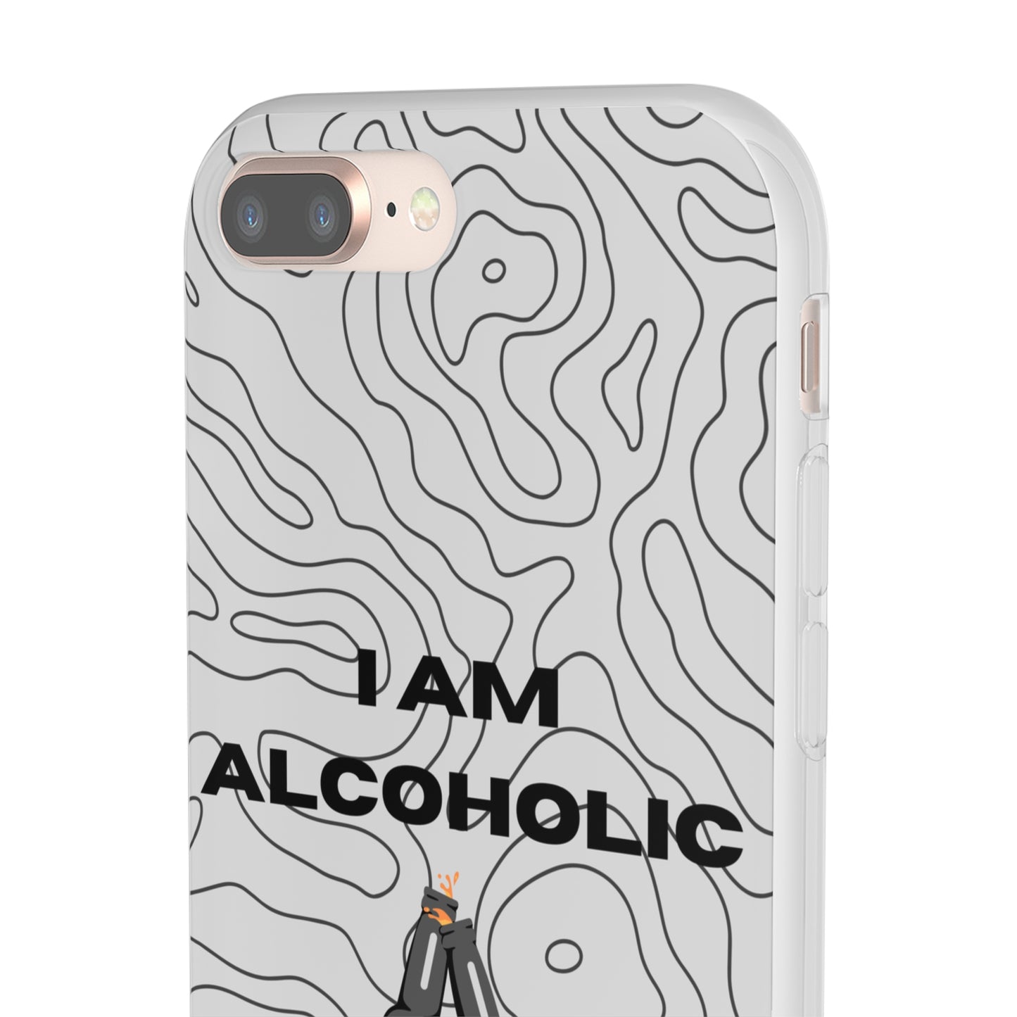 "I am alcoholic" High Quality Phone Case