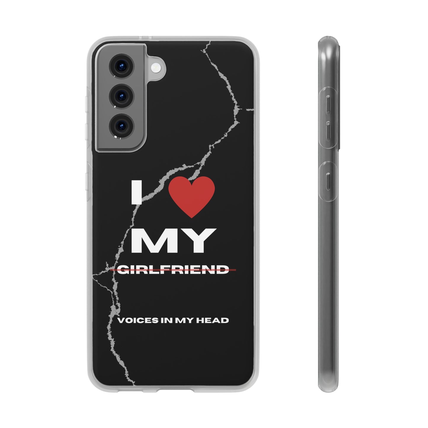 "I love my voices in my head" High Quality Phone Case