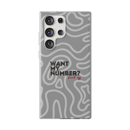 "Want my number?" High Quality Phone Case