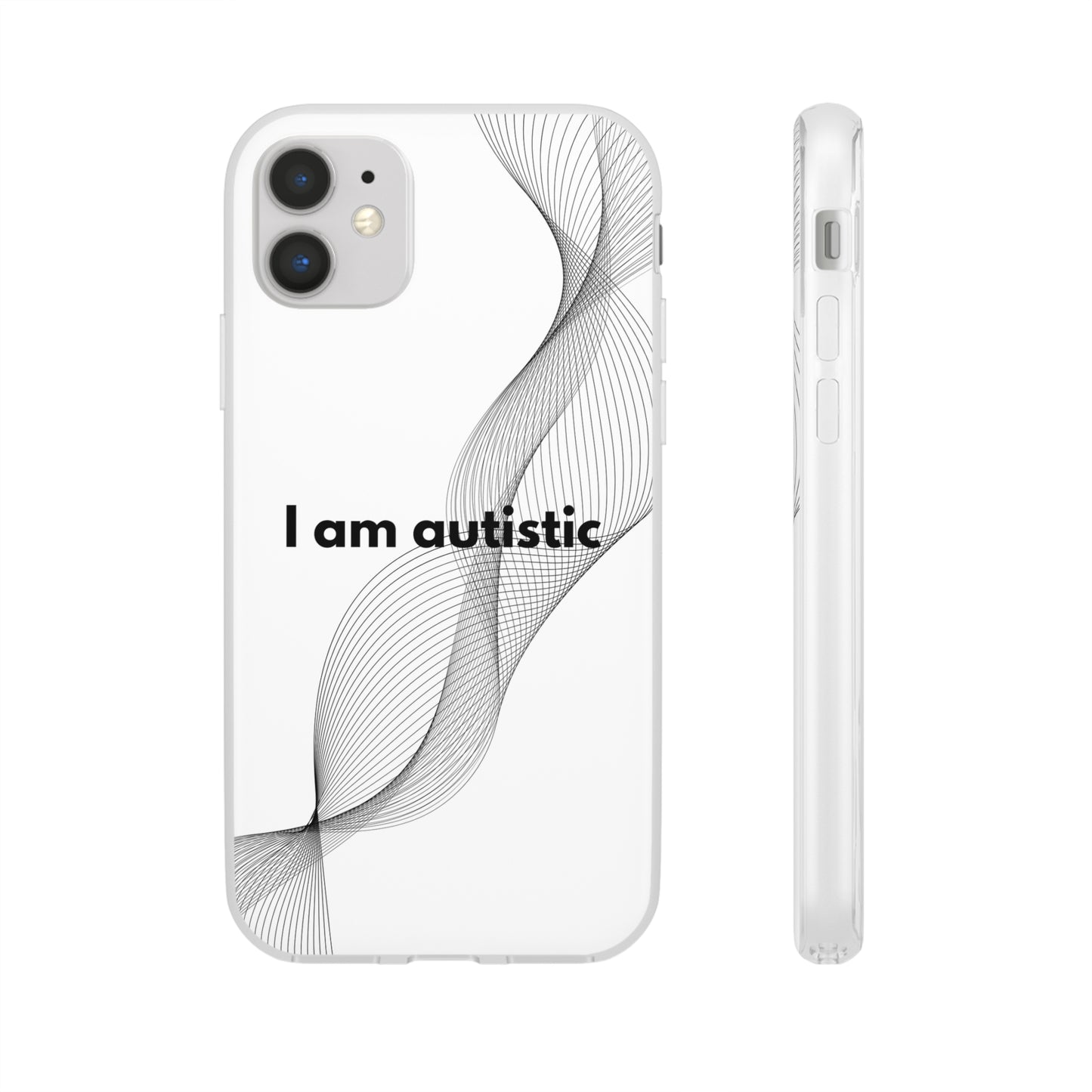 "I am autistic" High Quality Phone Case