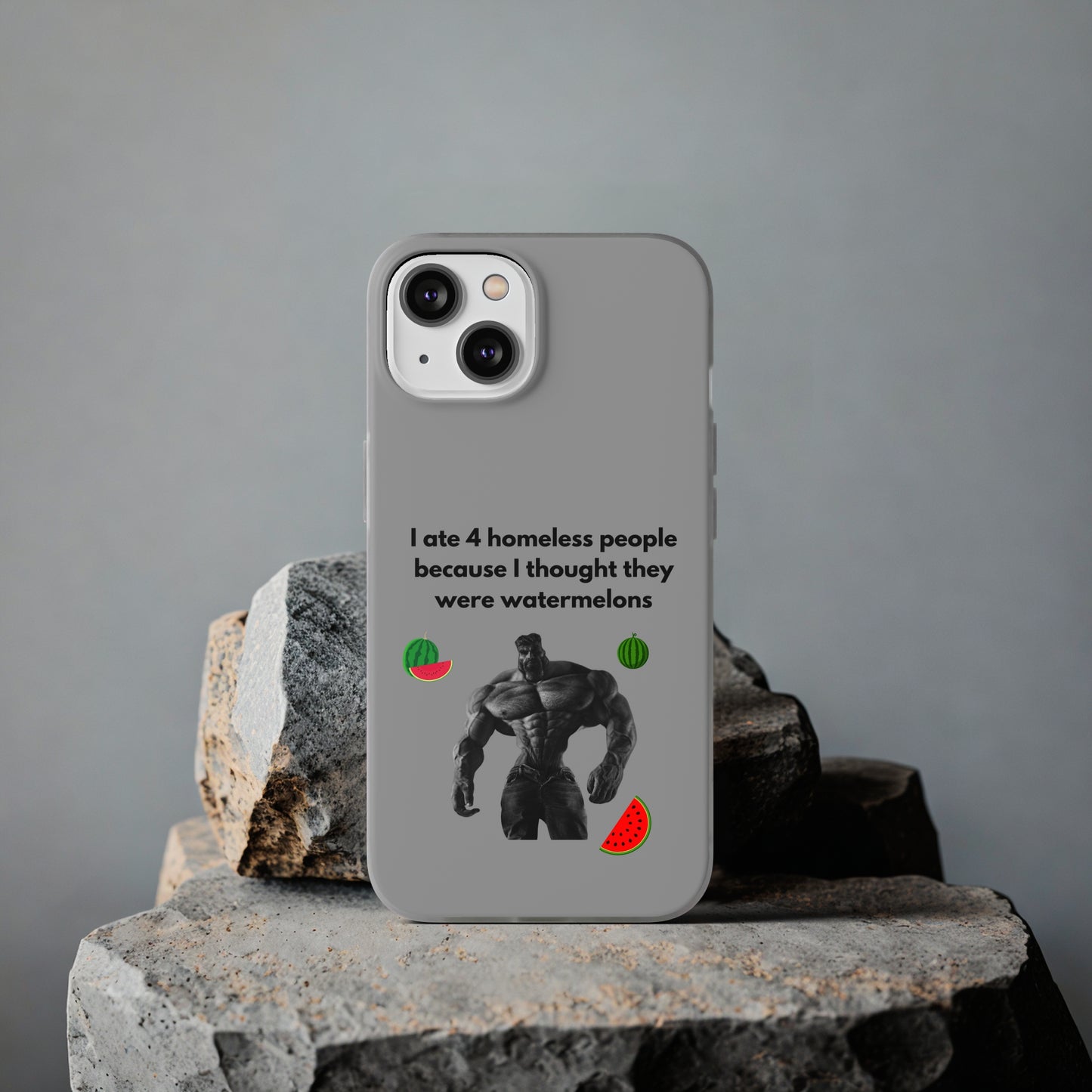 "I ate 4 homeless people" High Quality Phone Cases