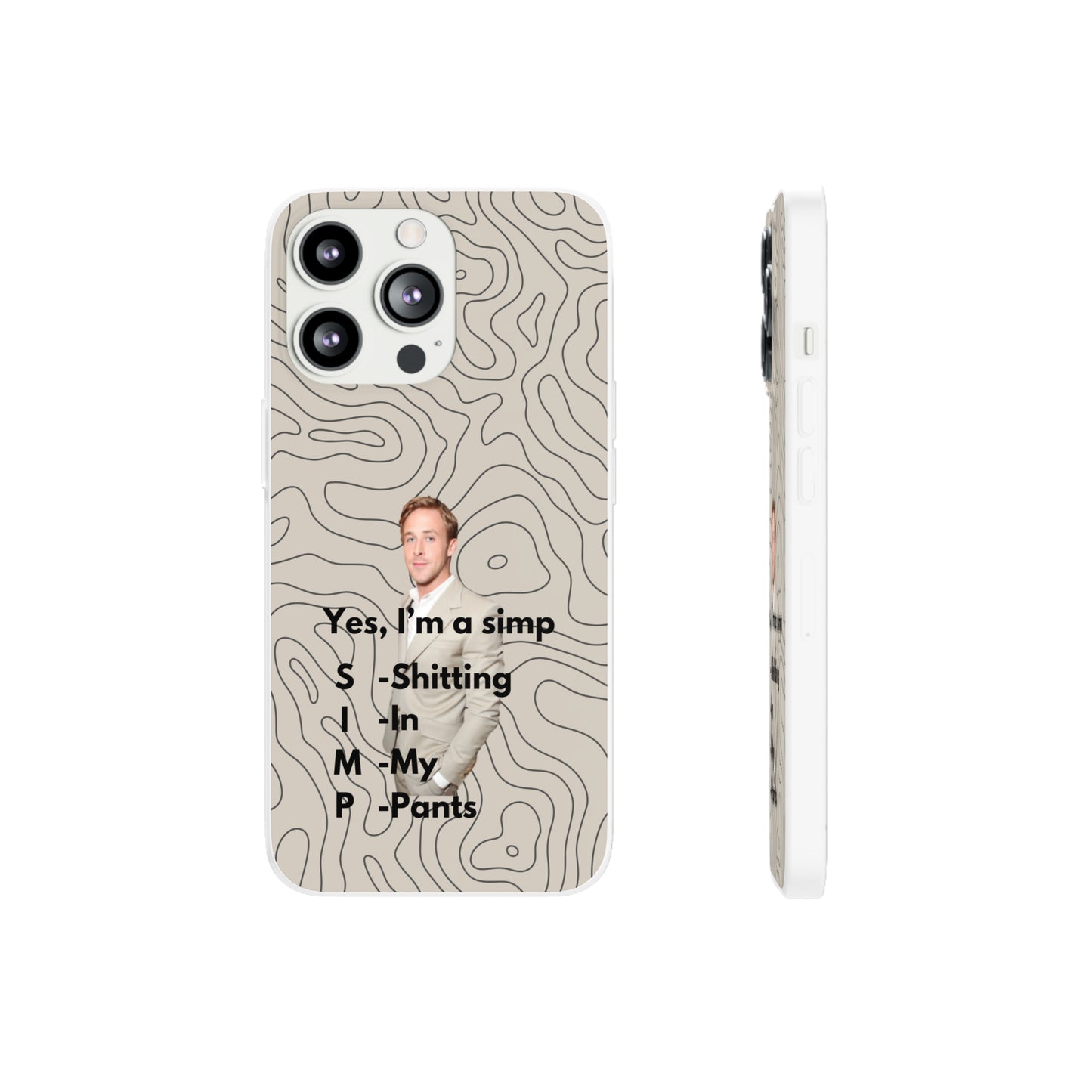 "Yes, I'm a simp" High Quality Phone Case