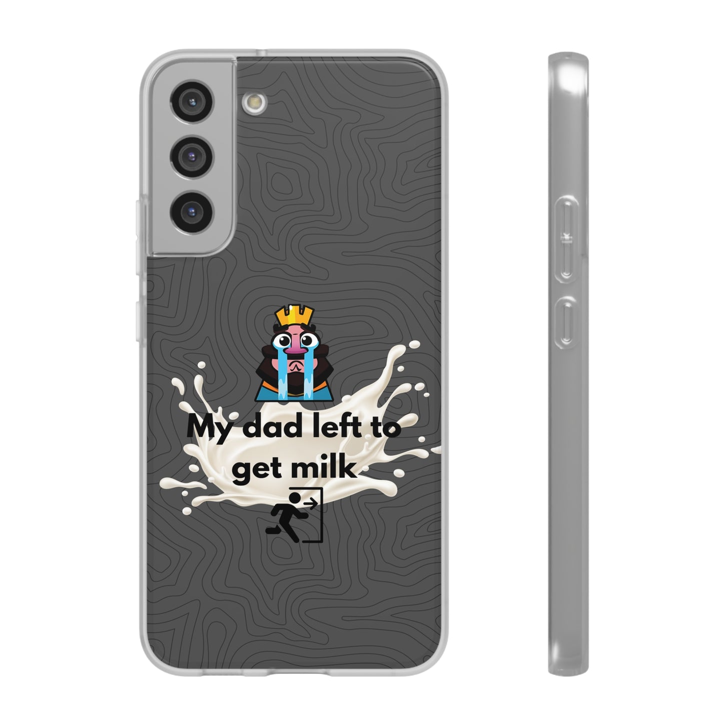 "My dad left to get milk" High Quality Phone Case