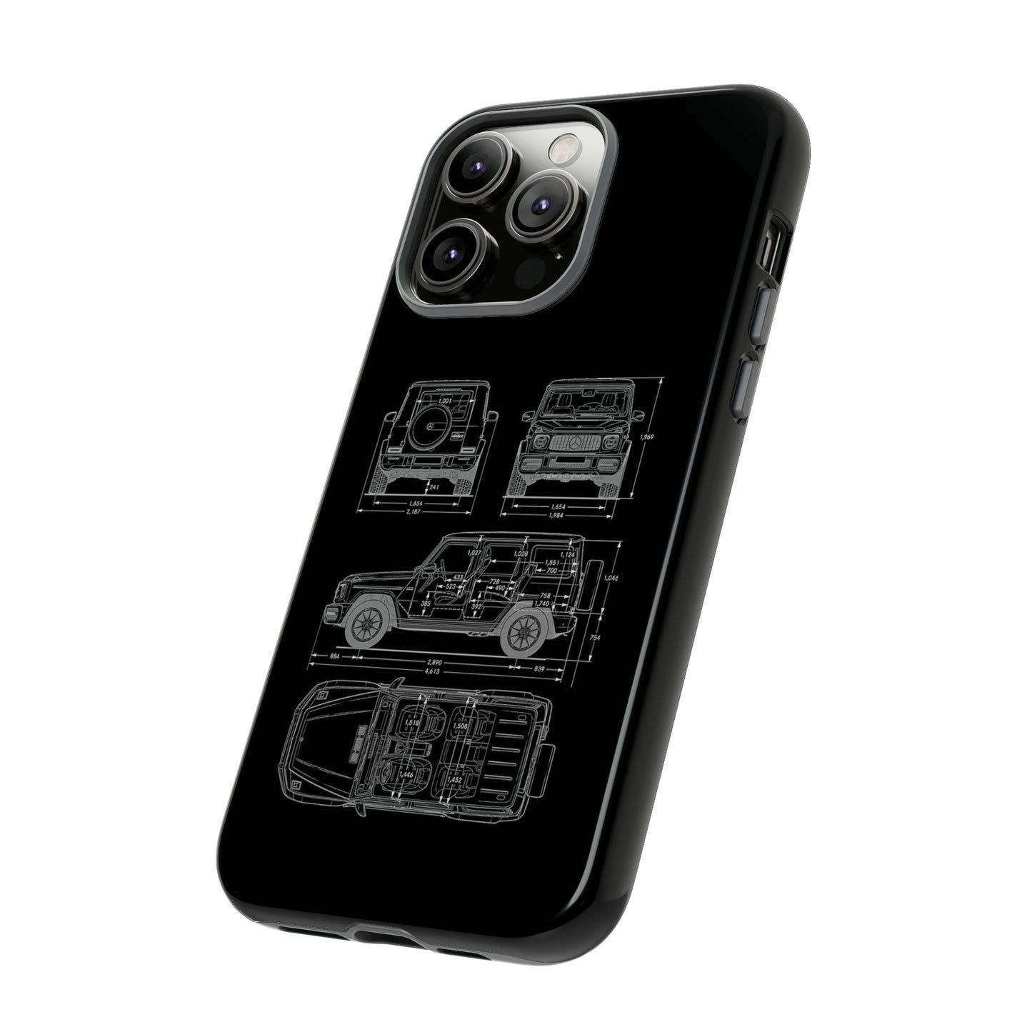 "Wagon Blueprint" Premium Quality Phone Case