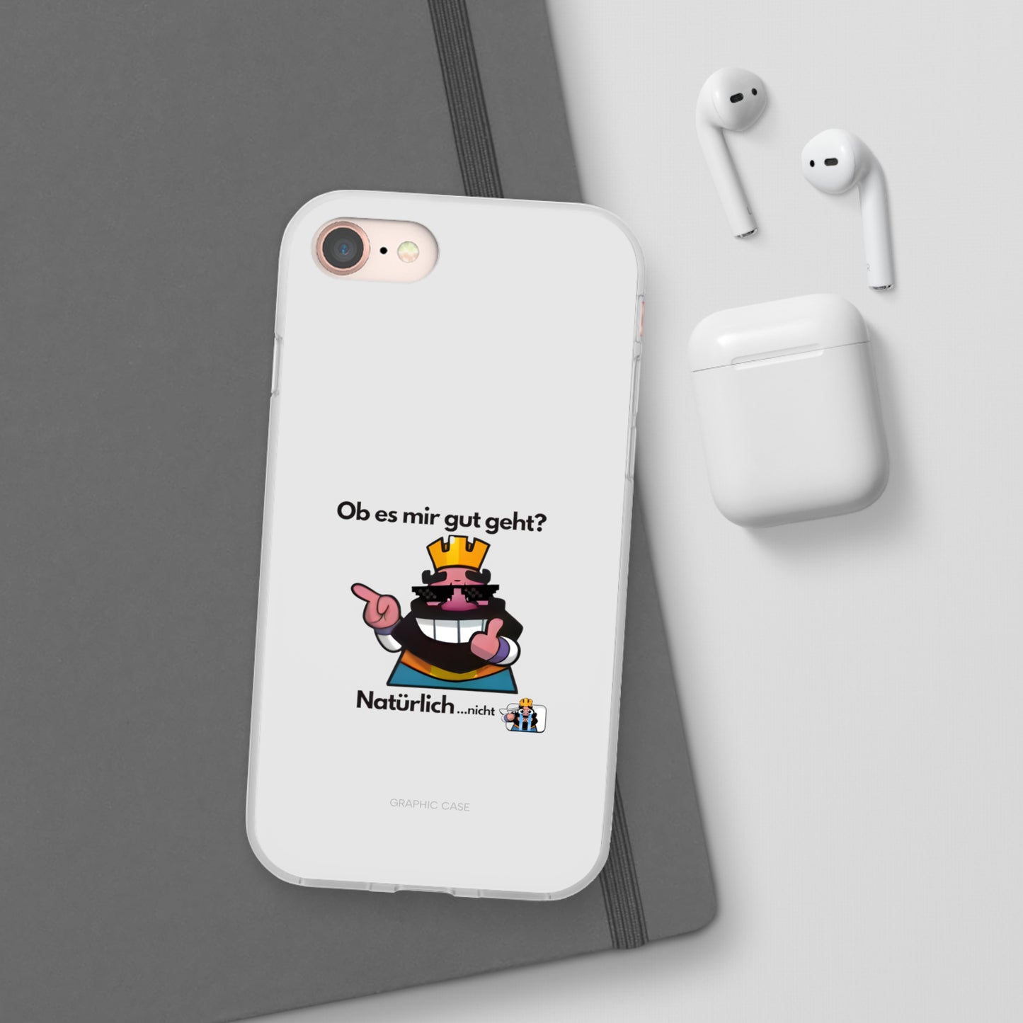 "Ob es mir gut geht? Natürlich... nicht" High Quality Phone Case