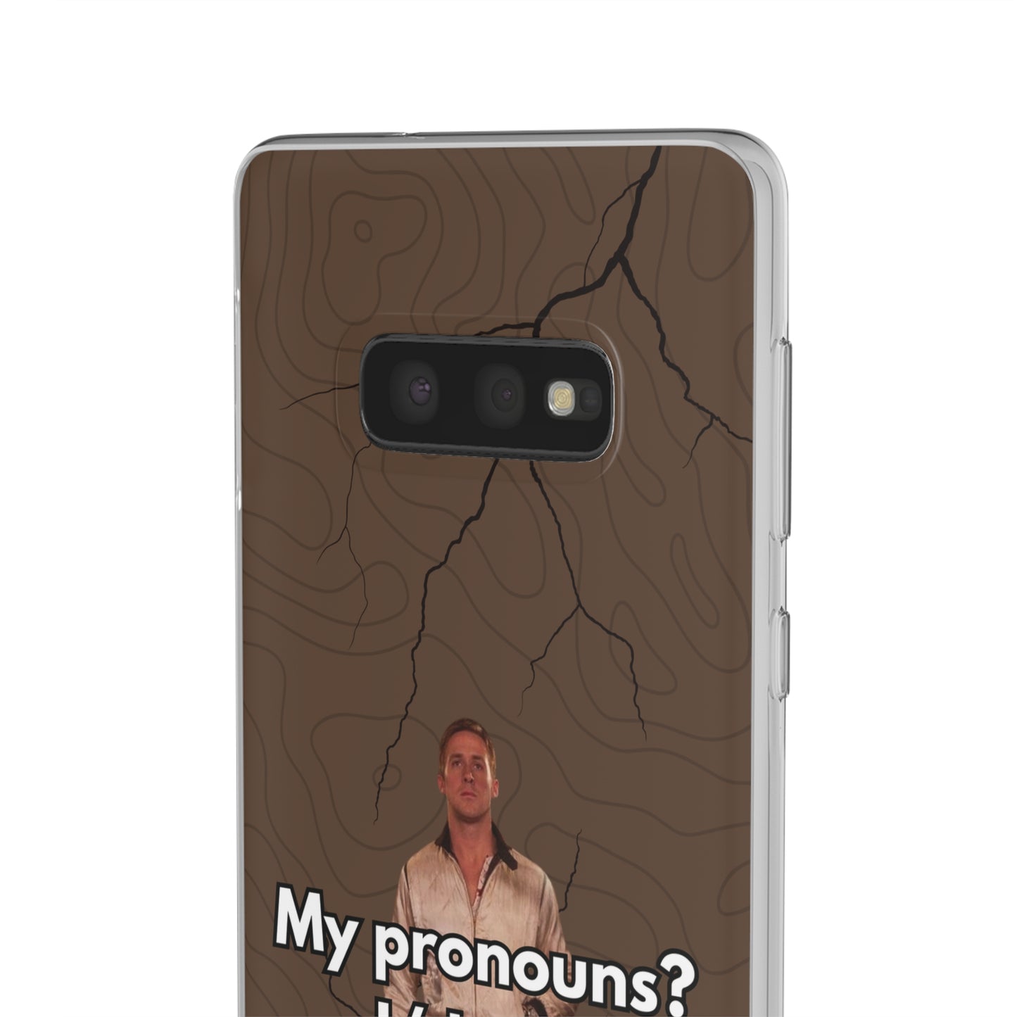 "My pronouns? I/drive" High Quality Phone Case