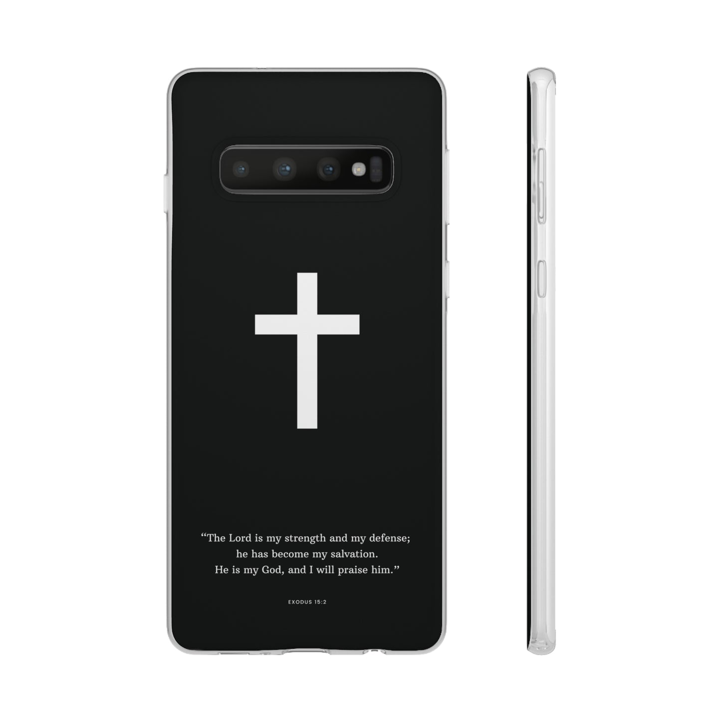 "Exodus 15:2 black edition" High Quality Phone Case