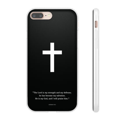 "Exodus 15:2 black edition" High Quality Phone Case