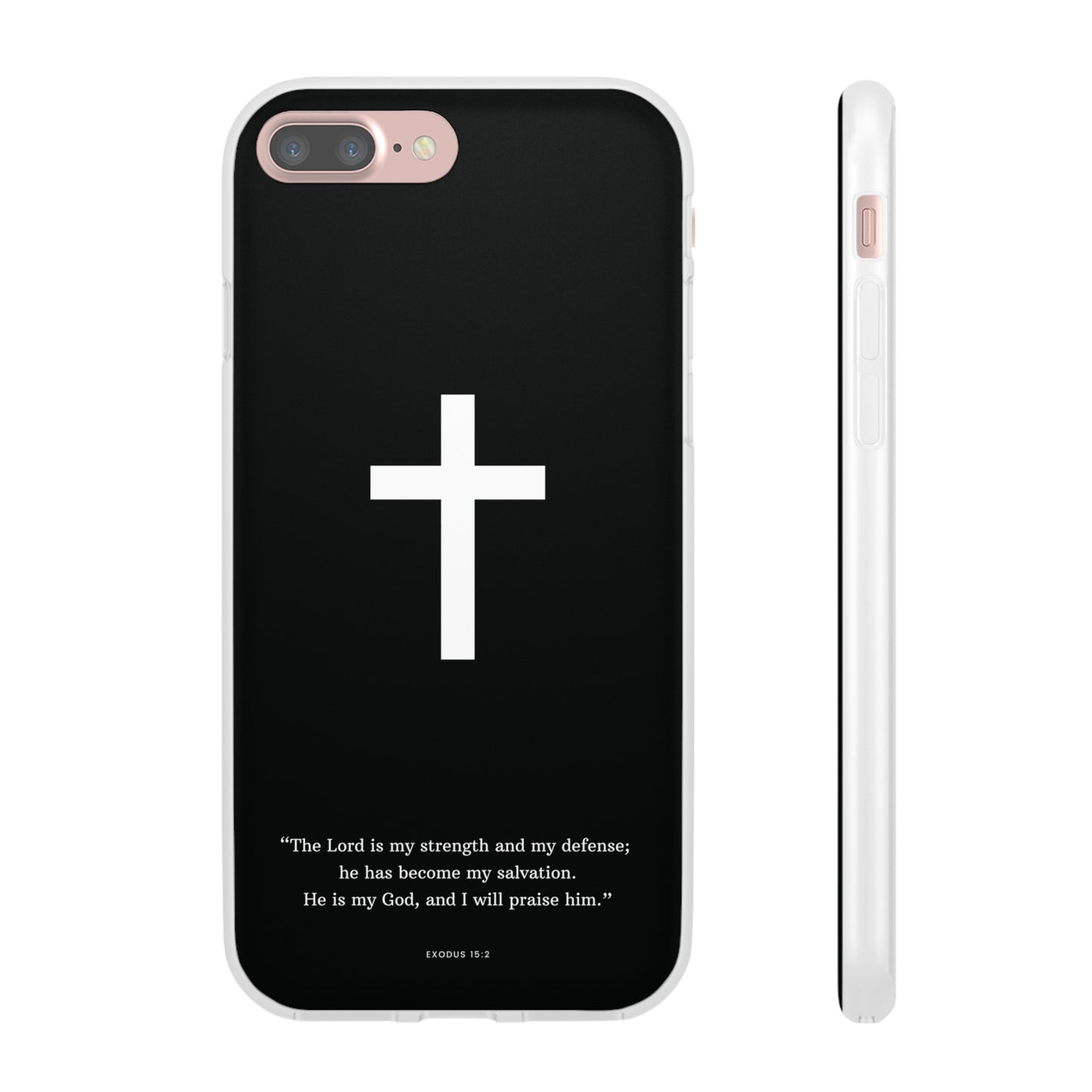 "Exodus 15:2 black edition" High Quality Phone Case