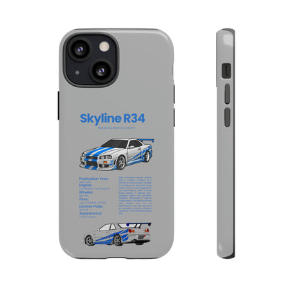 "Skyline R34" Premium Quality Phone Case