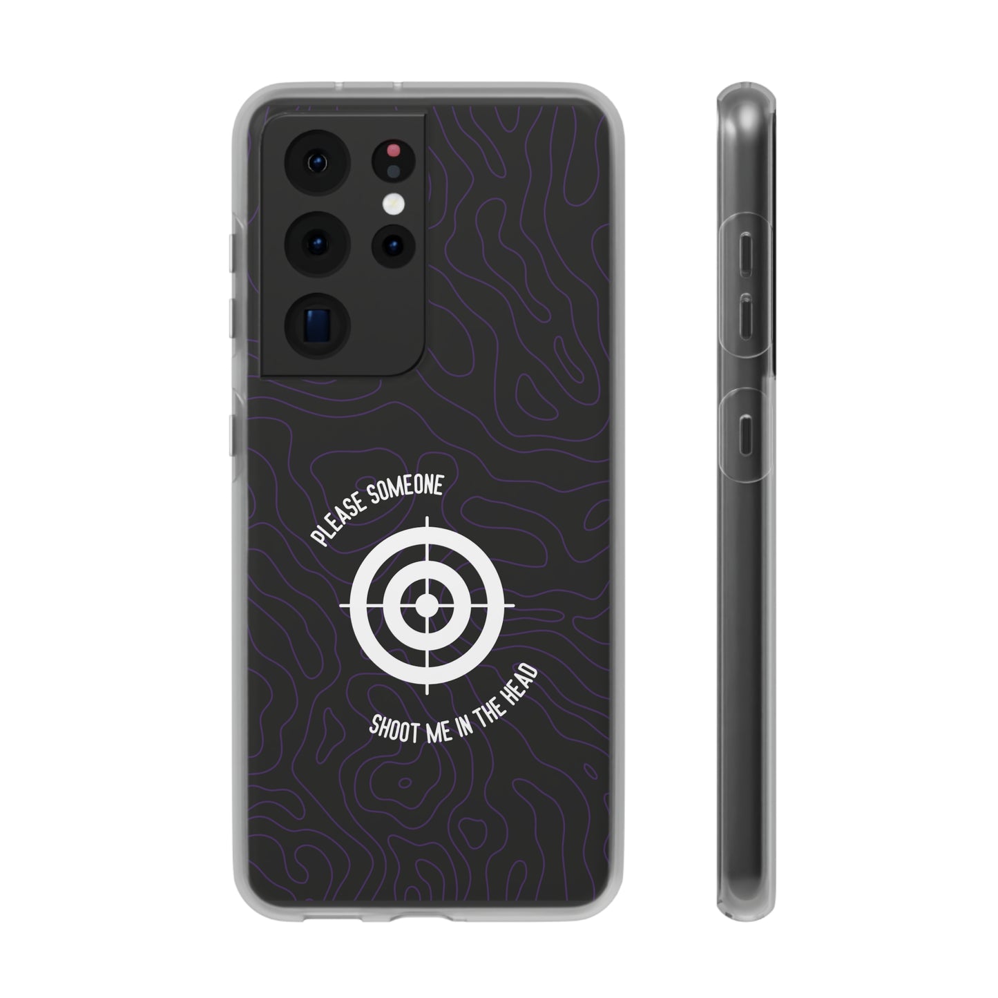 "Please someone, shoot me in the head" High Quality Phone Case