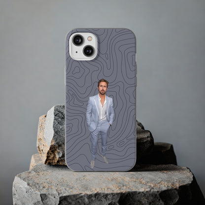 "Ryan Gosling blue" High Quality Phone Case