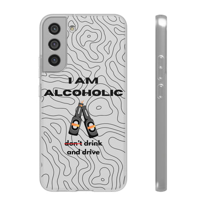 "I am alcoholic" High Quality Phone Case