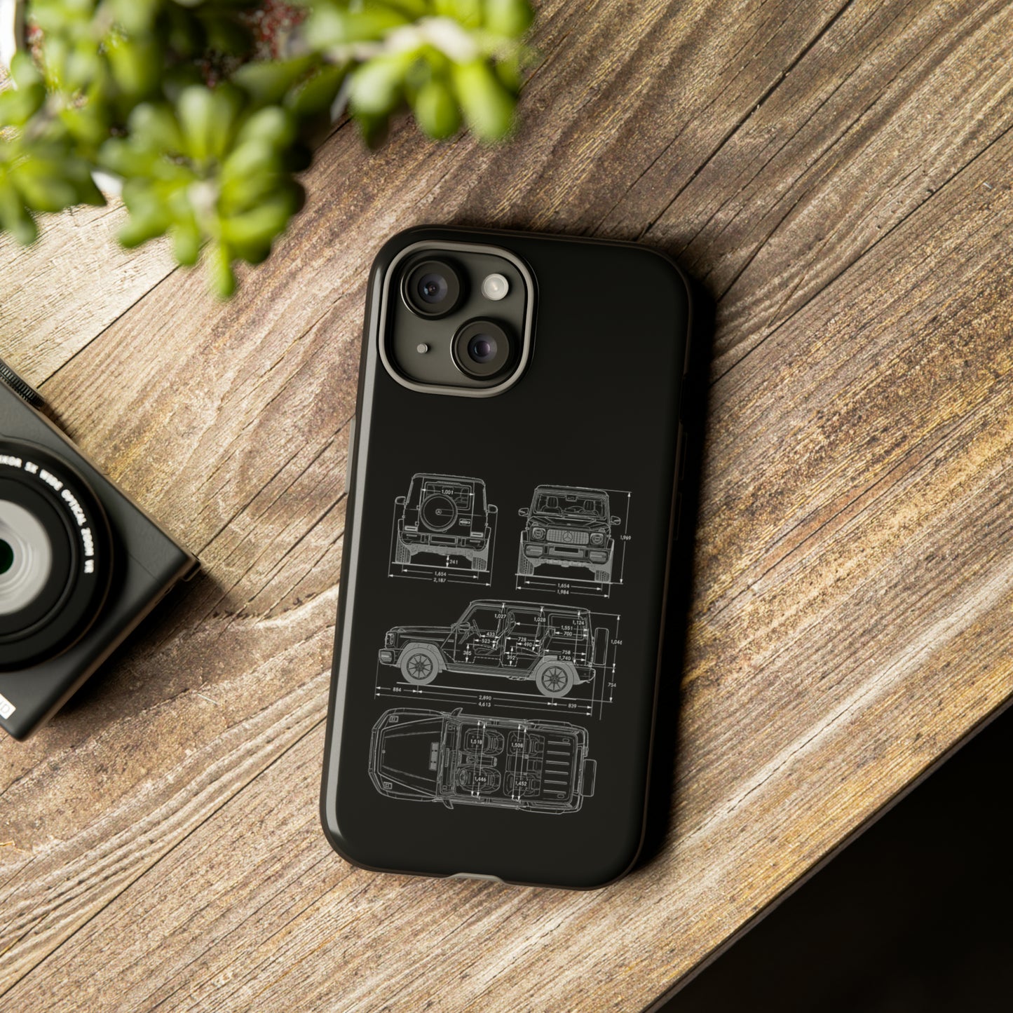 "Wagon Blueprint" Premium Quality Phone Case