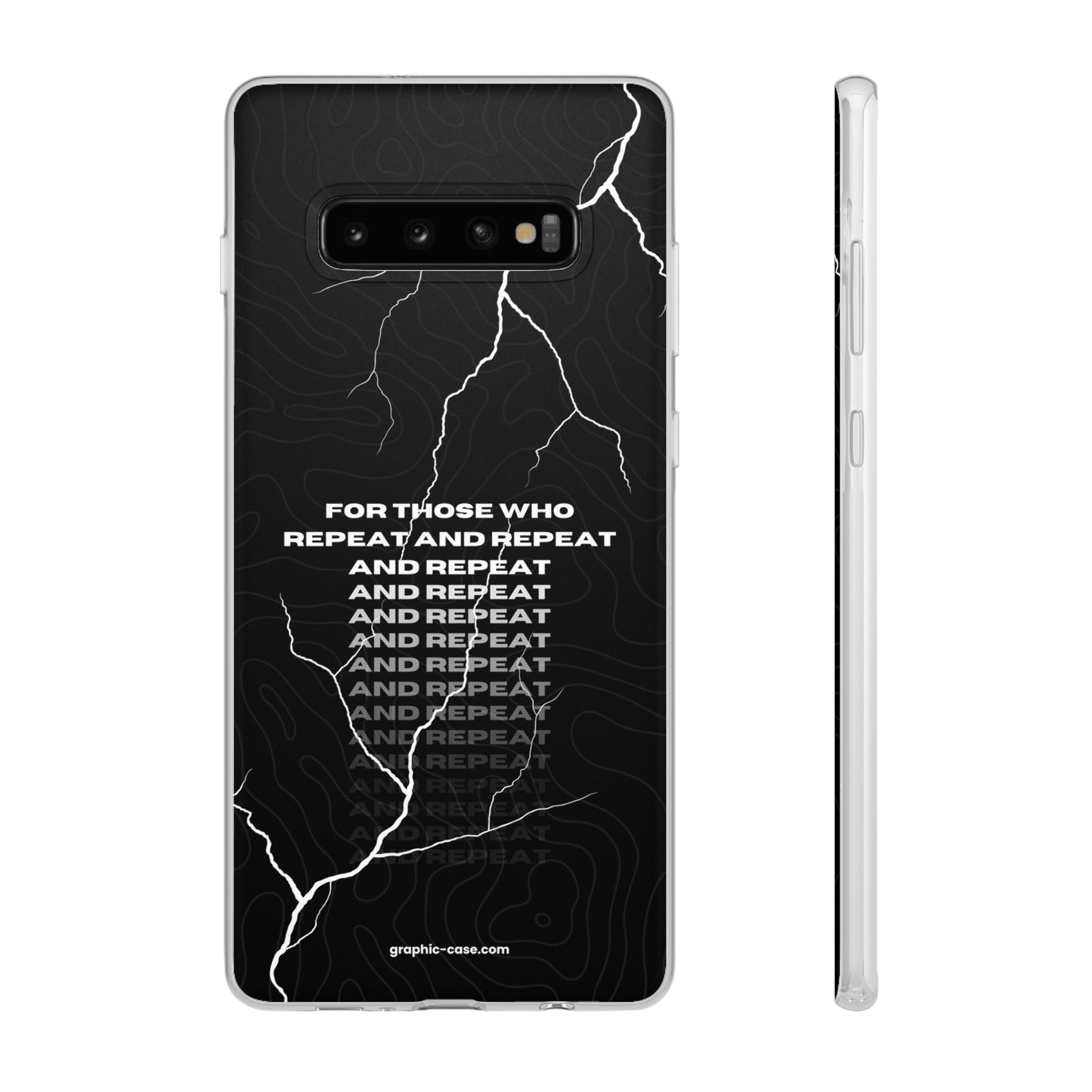 "For those who repeat and repeat..." High Quality Phone Case