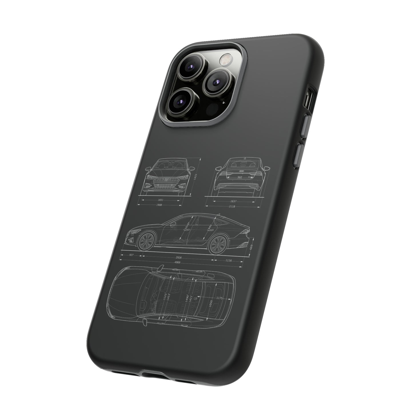 "Car Blueprint RS7" Premium Quality Phone Case