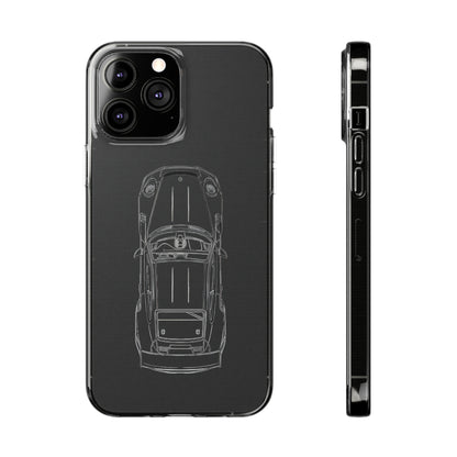 "Car Blueprint" High Quality Phone Case