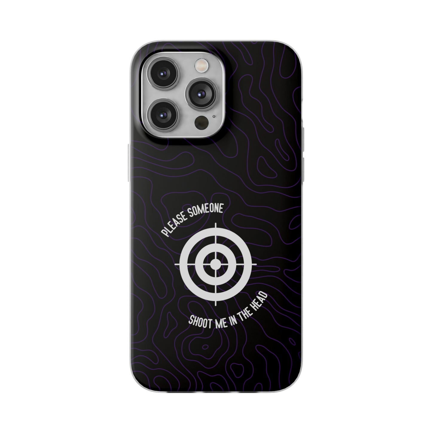 "Please someone, shoot me in the head" High Quality Phone Case