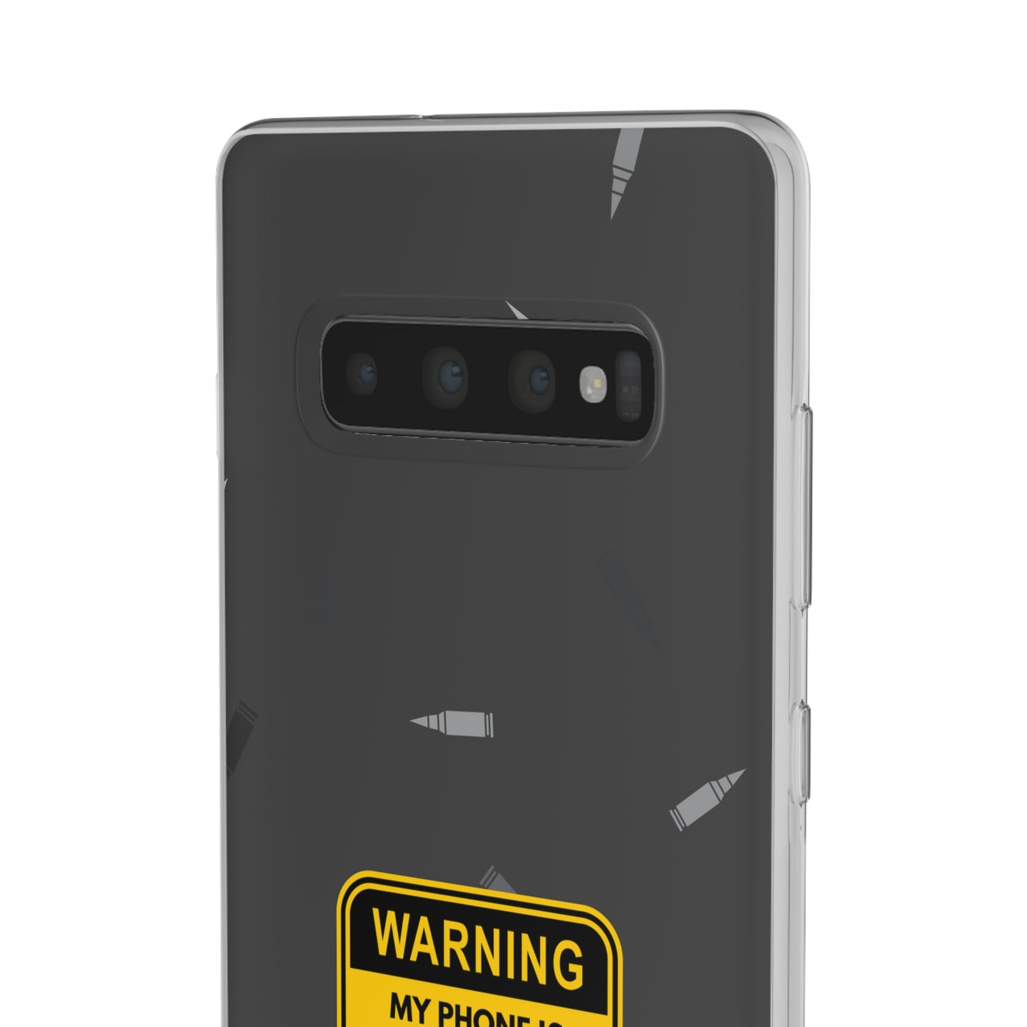 "Warning, my phone is not the only thing in my pocket" High Quality Phone Case