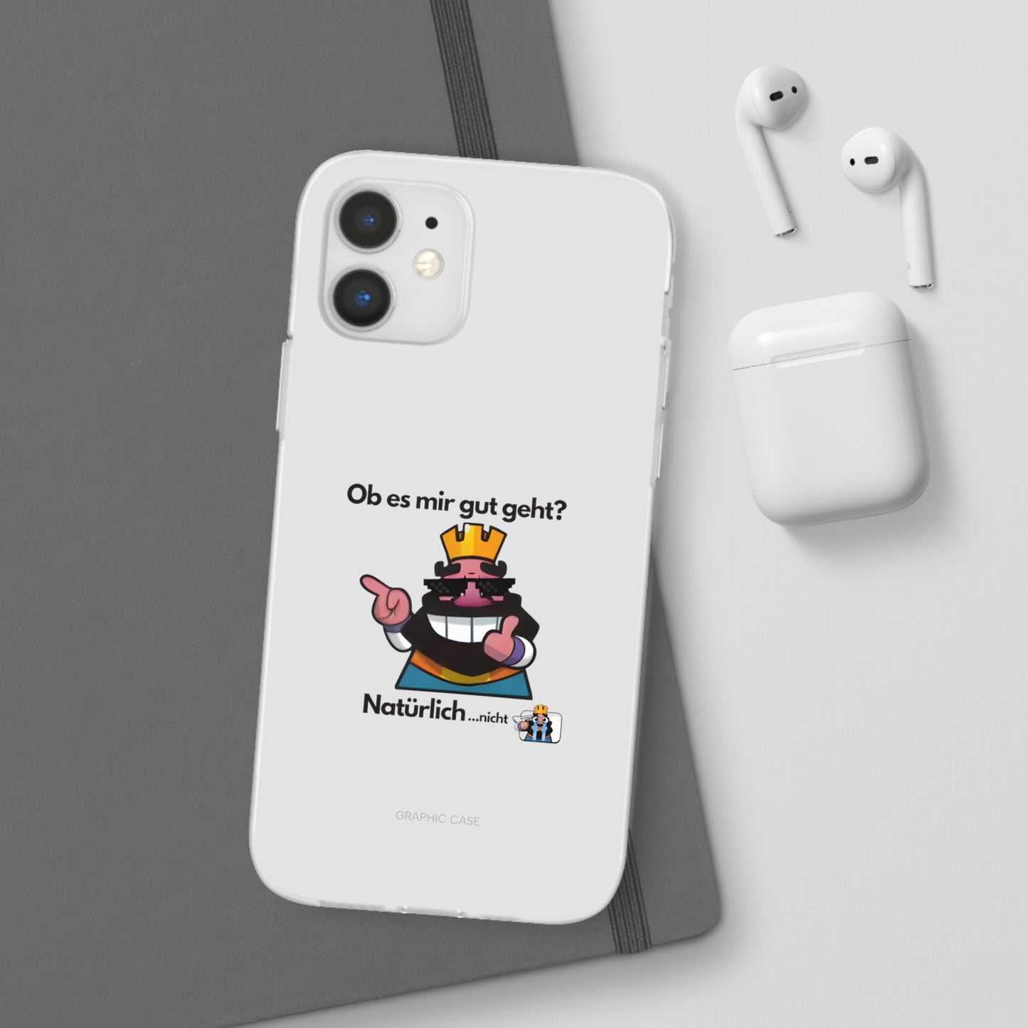 "Ob es mir gut geht? Natürlich... nicht" High Quality Phone Case