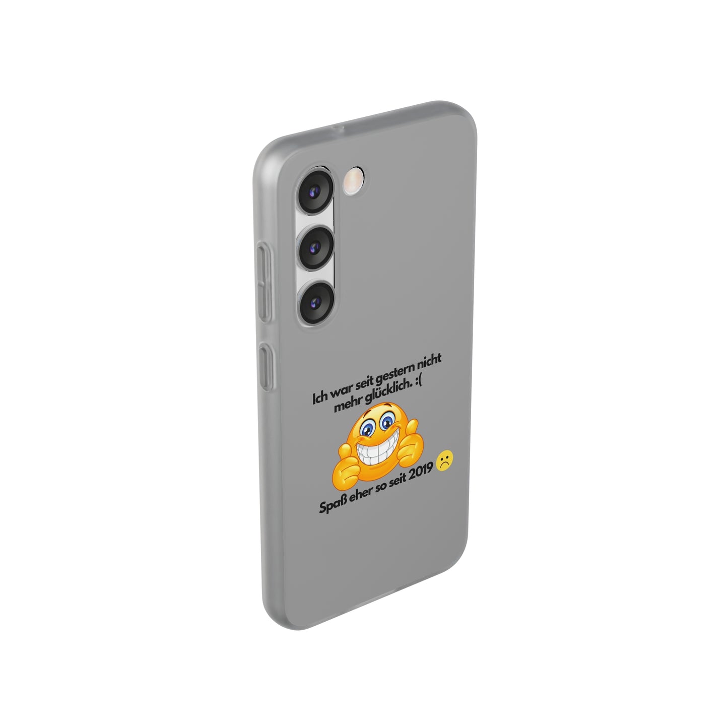 "lch war seit gestern nicht mehr glücklich" High Quality Phone Case