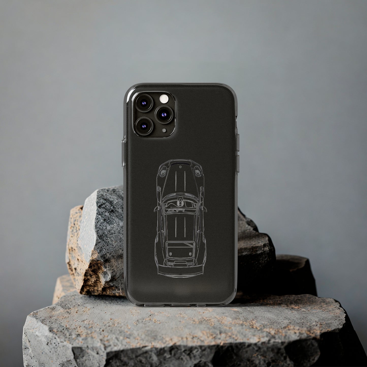 "Car Blueprint" High Quality Phone Case