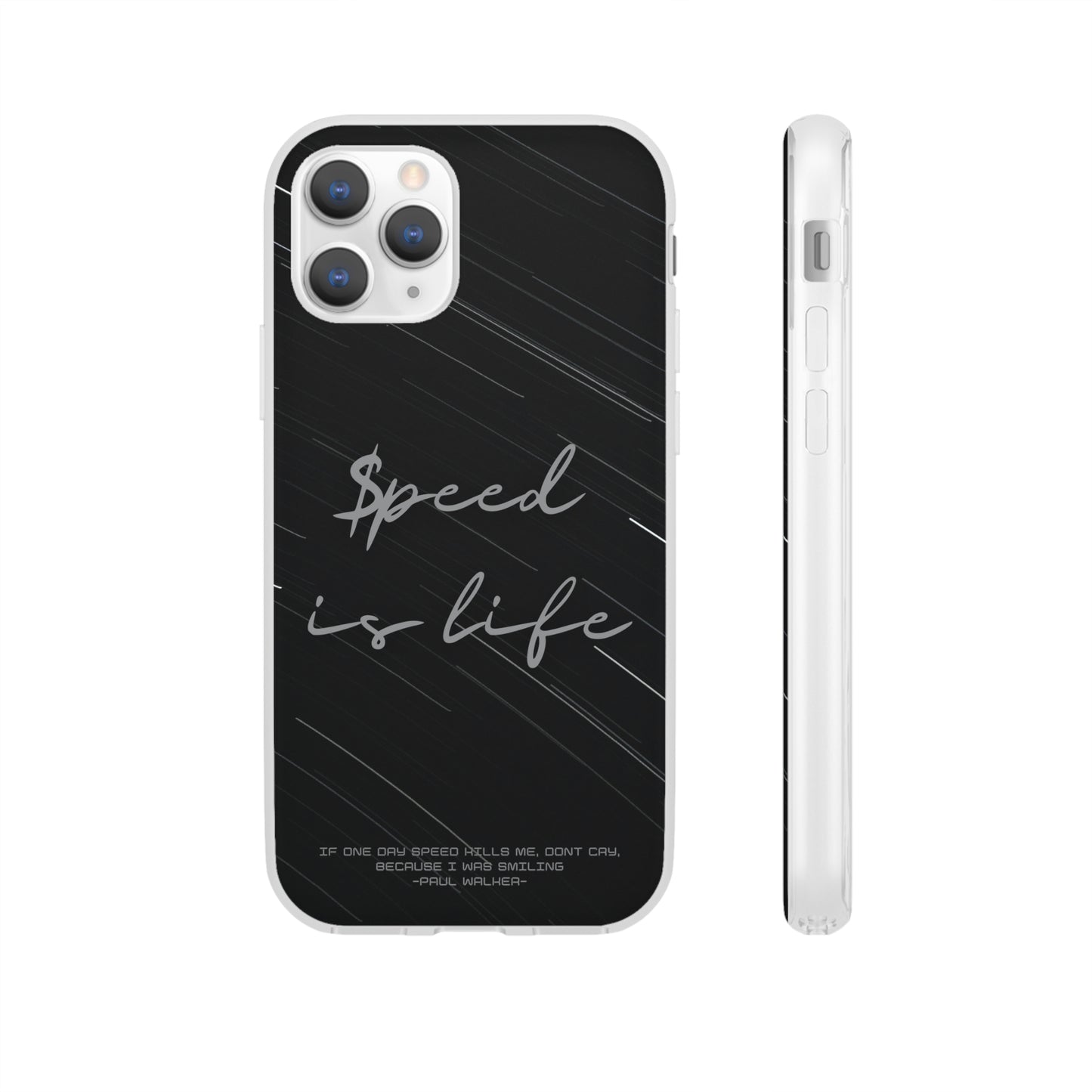 "Speed is life" High Quality Phone Case